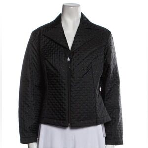 Anne Fontaine Melinda Light Quilted Zip Front Jacket